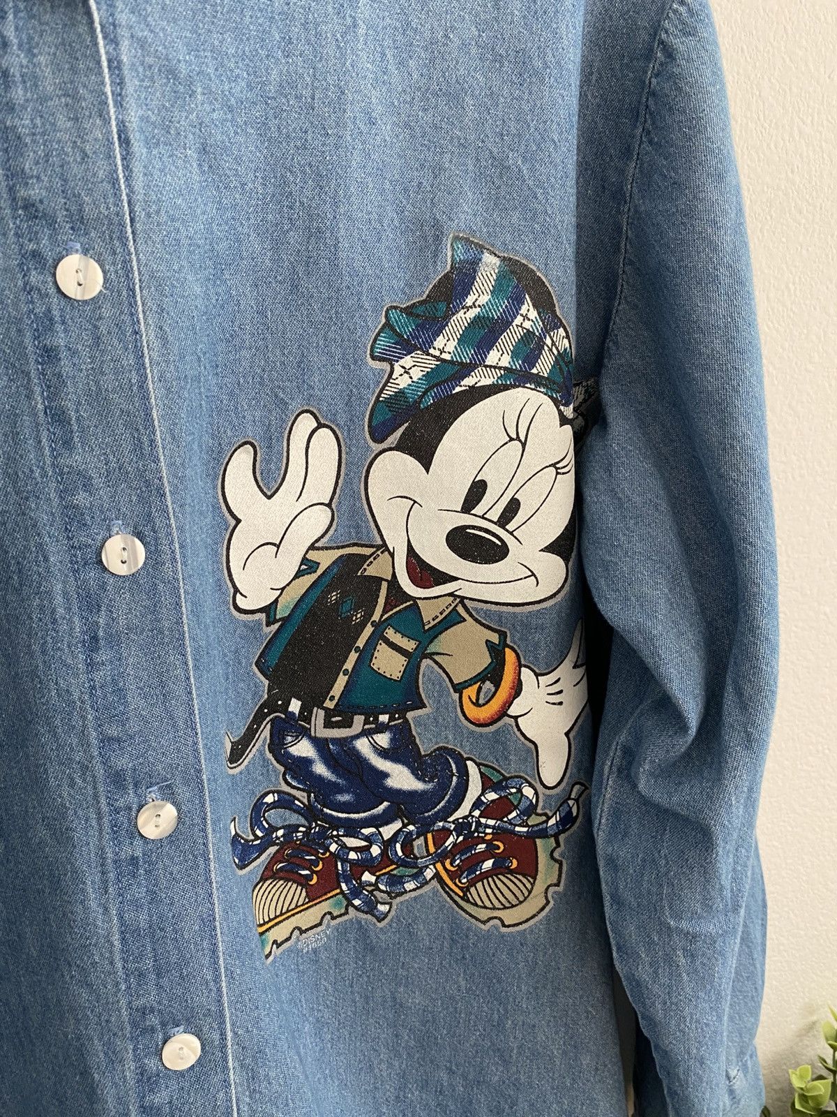 Disney Vintage 90s Minnie Mouse Button Up Shirt Size M / US 6-8 / IT 42-44 - 2 Thumbnail
