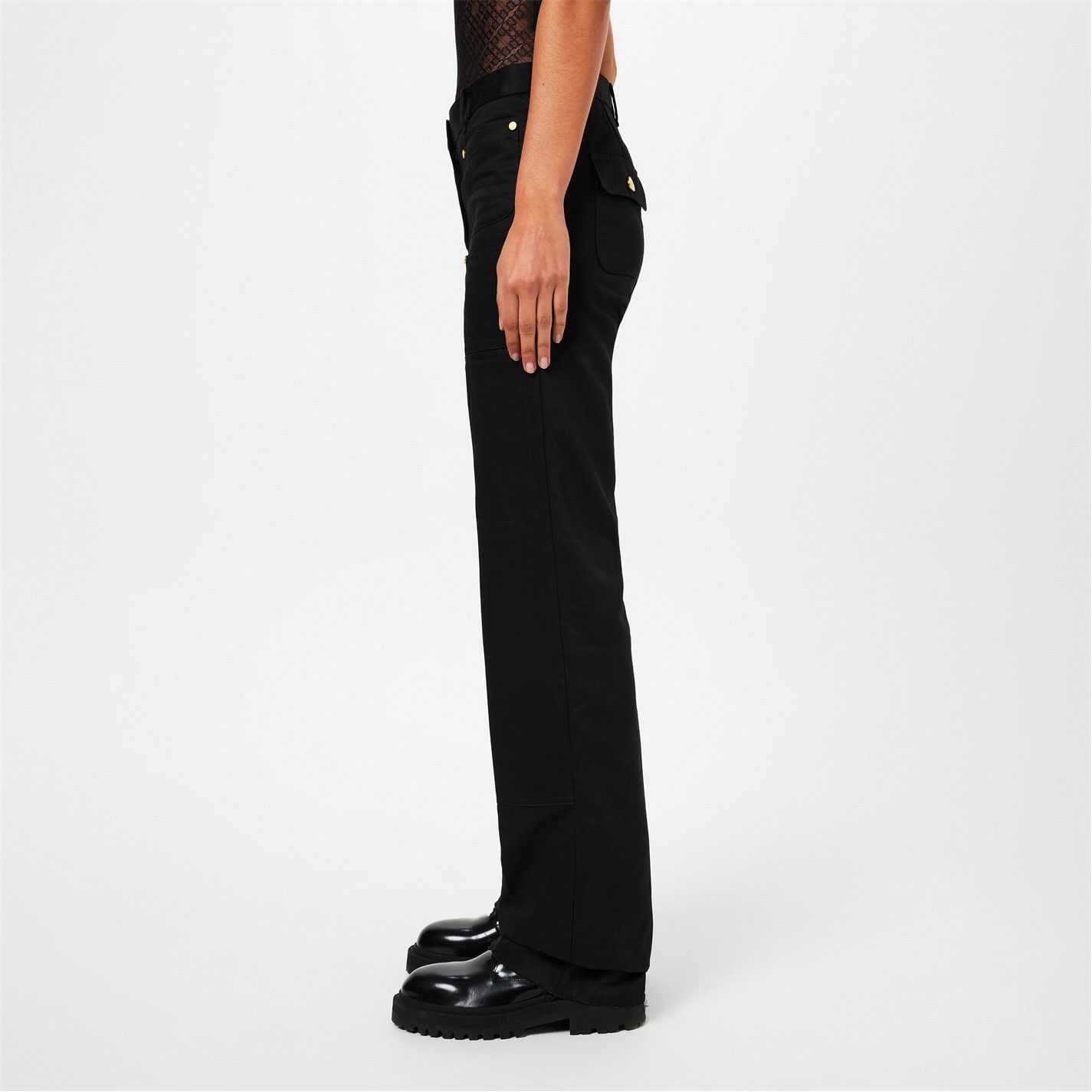Palm Angels o1g2r1mq0325 Cargo Trouser in Black Size 31" - 3 Thumbnail