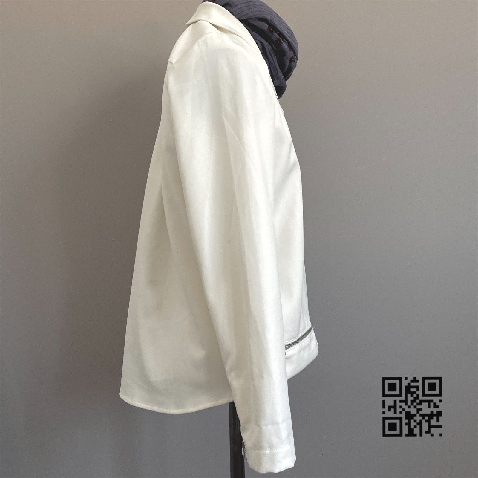 Other Harlowe & Graham Ivory White Biker Style Light Jacket - S Size S / US 4 / IT 40 - 5 Thumbnail