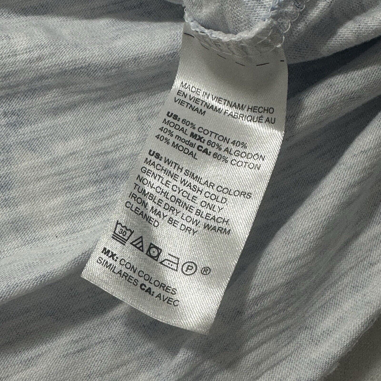 Chicos Chico’s Medium Short Sleeve T Shirt V Neck Top Light Blue Size M / US 6-8 / IT 42-44 - 11 Thumbnail