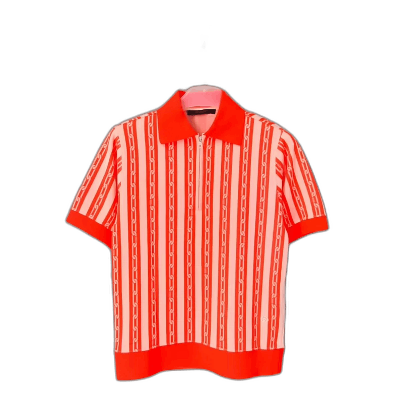 Louis Vuitton Louis Vuitton Orange Chain Short Sleeve Shirt-yf Size US XS / EU 42 / 0 - 1 Thumbnail