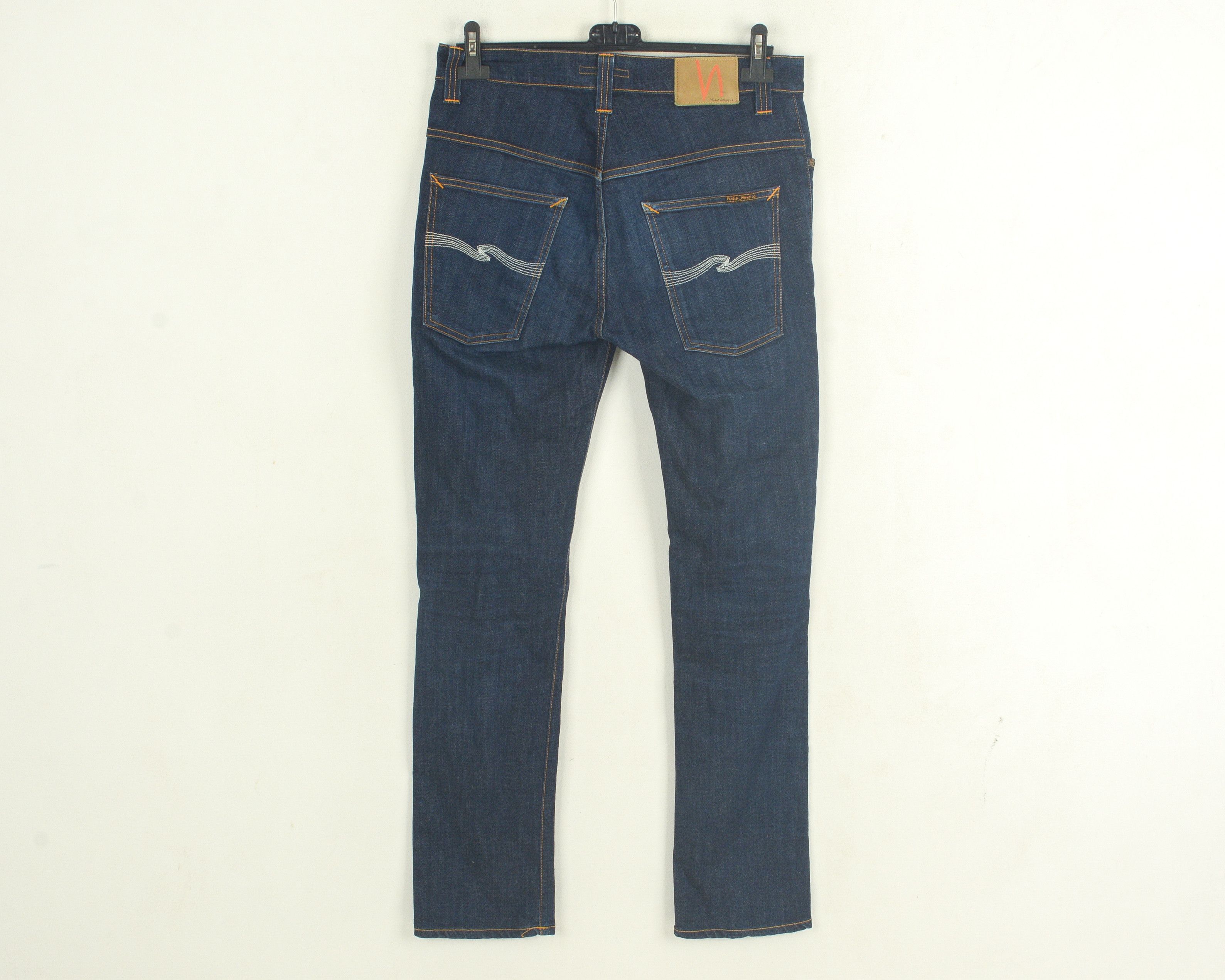 Nudie Jeans Thin Finn Organic Dry W34 L34 Slim Tapered Raw Denim Men Size US 34 / EU 50 - 4 Thumbnail