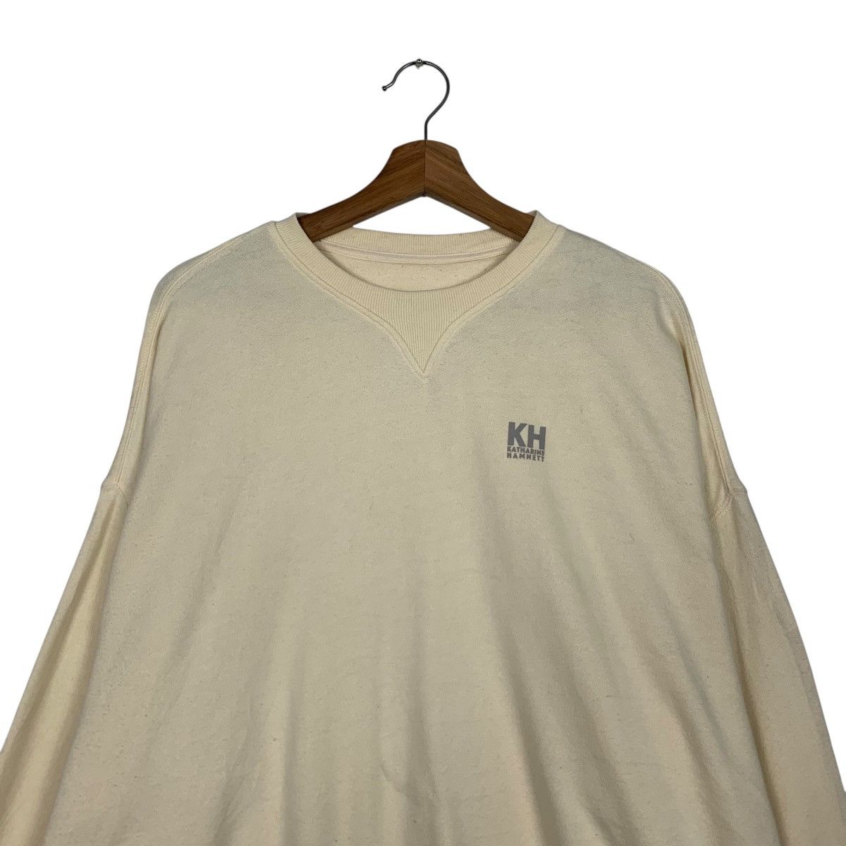 Katharine Hamnett London KATHARINE HAMNETT Small Logo Crewneck Sweatshirt #3625-C166 Size US M / EU 48-50 / 2 - 2 Thumbnail