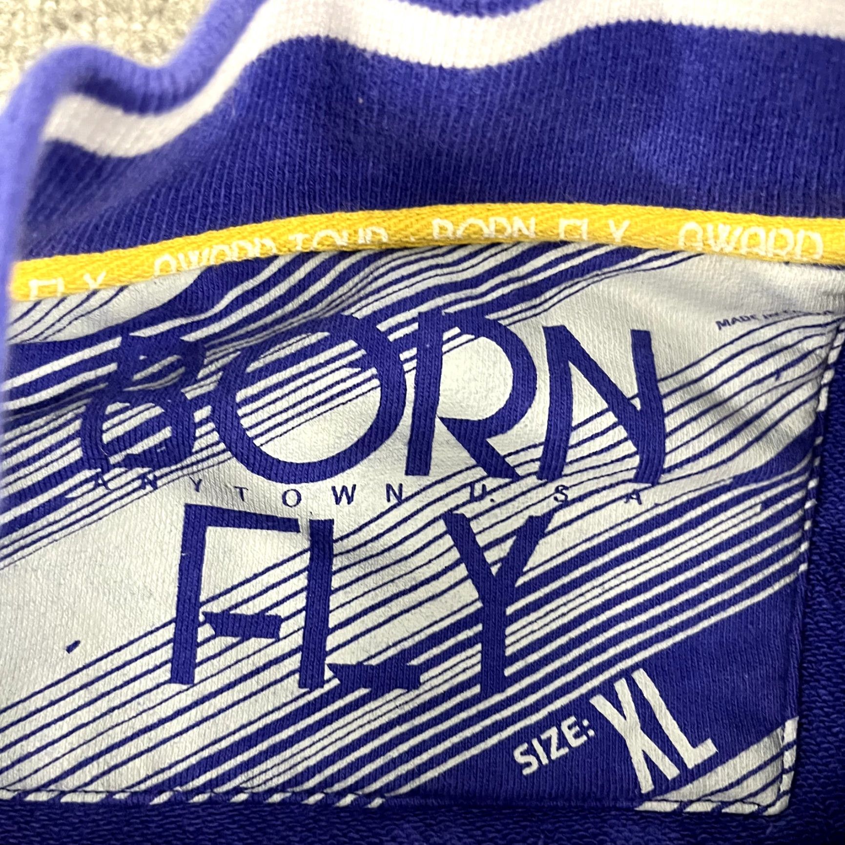 Born BORN FLY Jacket Mens XL Blue 2002 Hip Hop Track Full Zip Retro Y2K Award Tour Size US XL / EU 56 / 4 - 6 Thumbnail