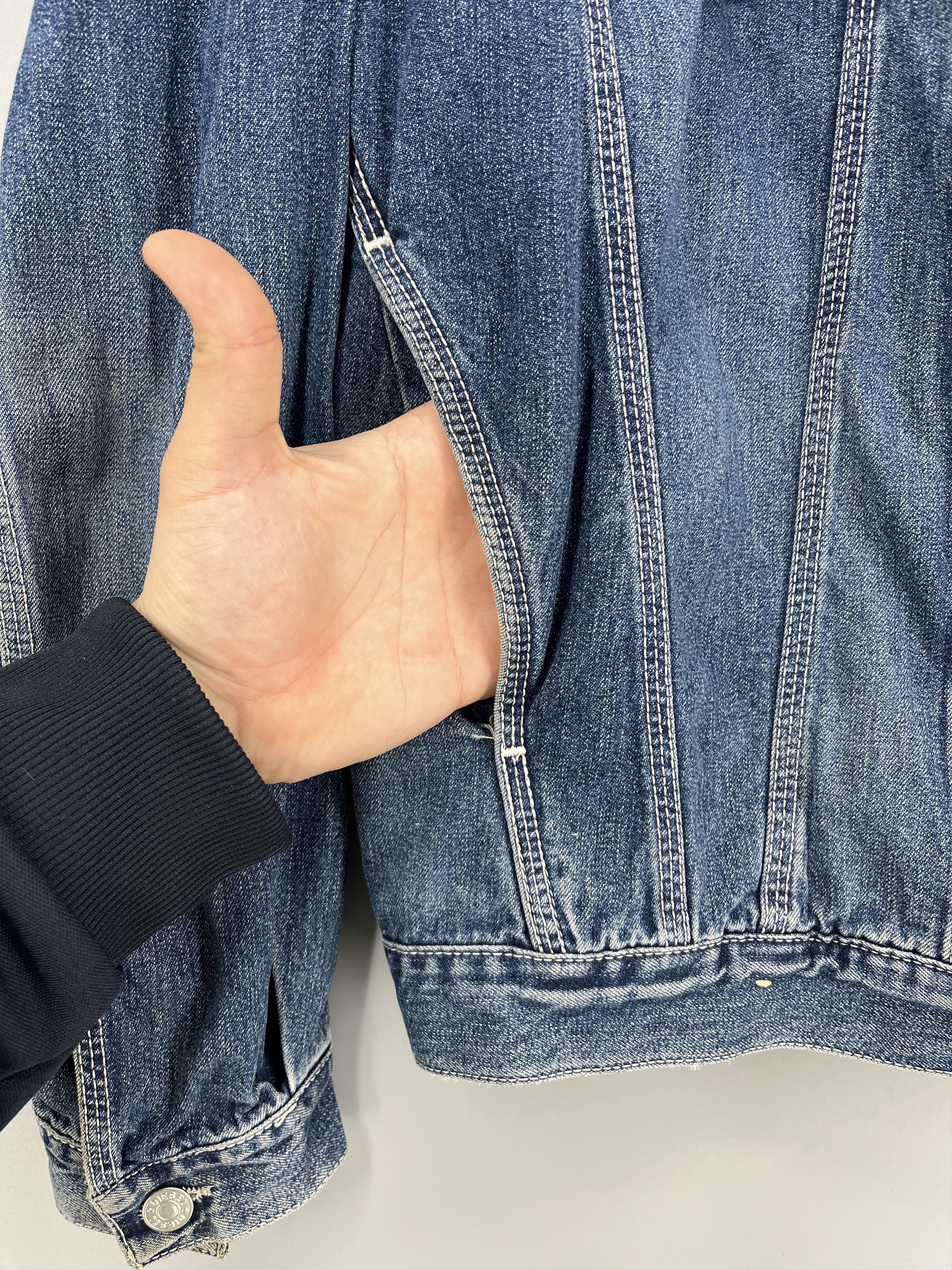 Diesel Vintage DIESEL Jacket Trucker 90s Boxy Fit Leather Rare Hype Size US XL / EU 56 / 4 - 11 Thumbnail