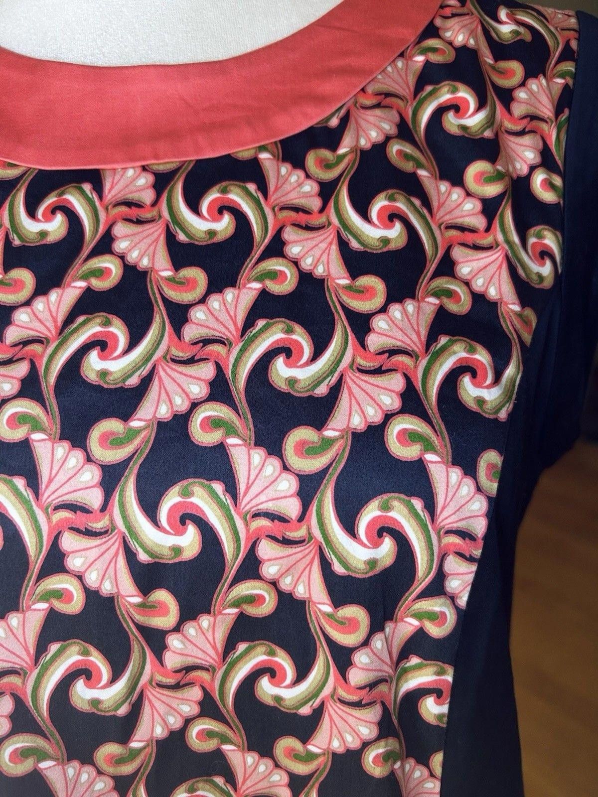 Other The Webster Miami Sz 10 Sleeveless Shift Dress Navy Size L / US 10 / IT 46 - 4 Thumbnail