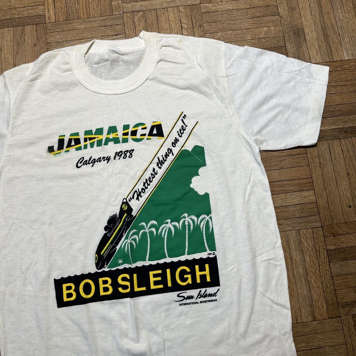 Vintage Vintage Jamaica Bobsleigh tee Size US L / EU 52-54 / 3 - 3 Thumbnail