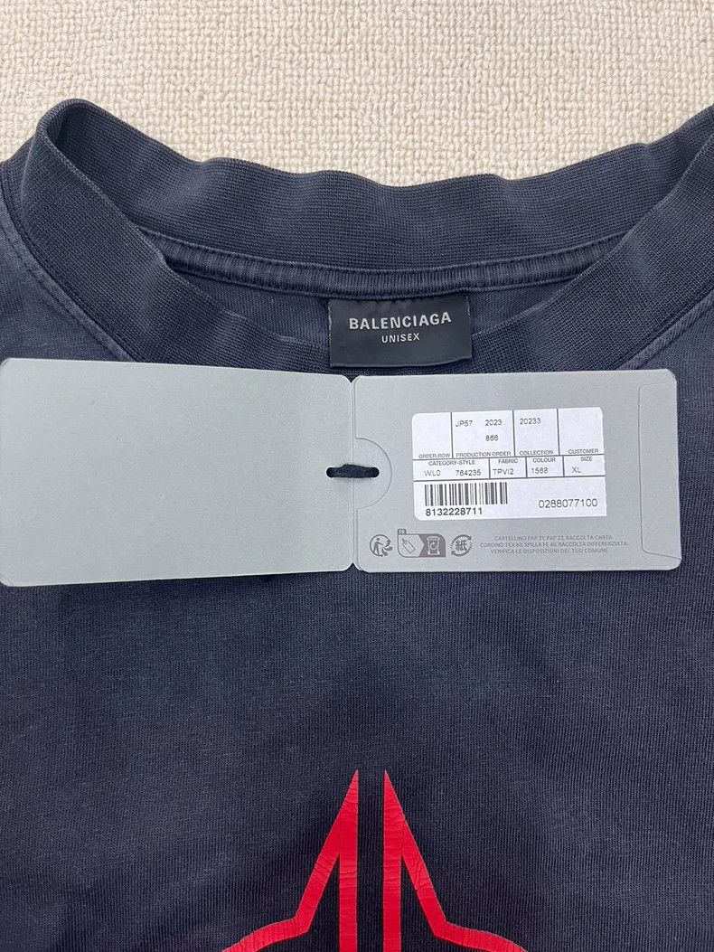 Balenciaga Balenciaga Bitcoin Letter Logo Printed Short Sleeve T-Shir Size US XL / EU 56 / 4 - 4 Thumbnail