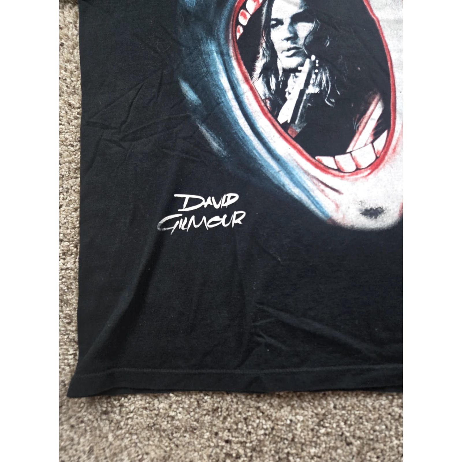 Vintage David Gilmour Pink Floyd Shirt Mens Medium Black The Wall Live 2016 Tour Concert Size US S / EU 44-46 / 1 - 3 Thumbnail