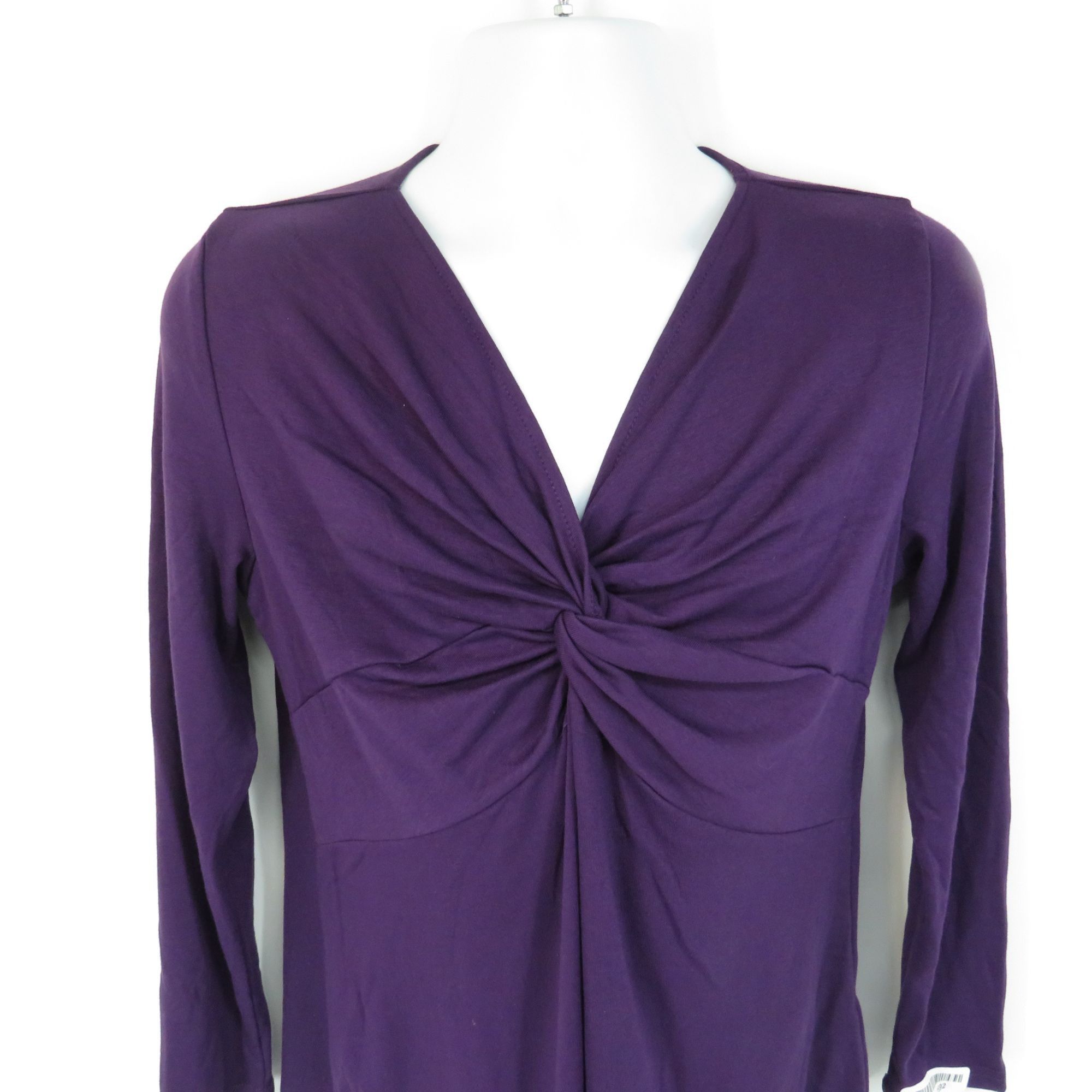 Other Bolotus Purple Long-Sleeve Twist-Front Women's Top Large Size L / US 10 / IT 46 - 3 Thumbnail