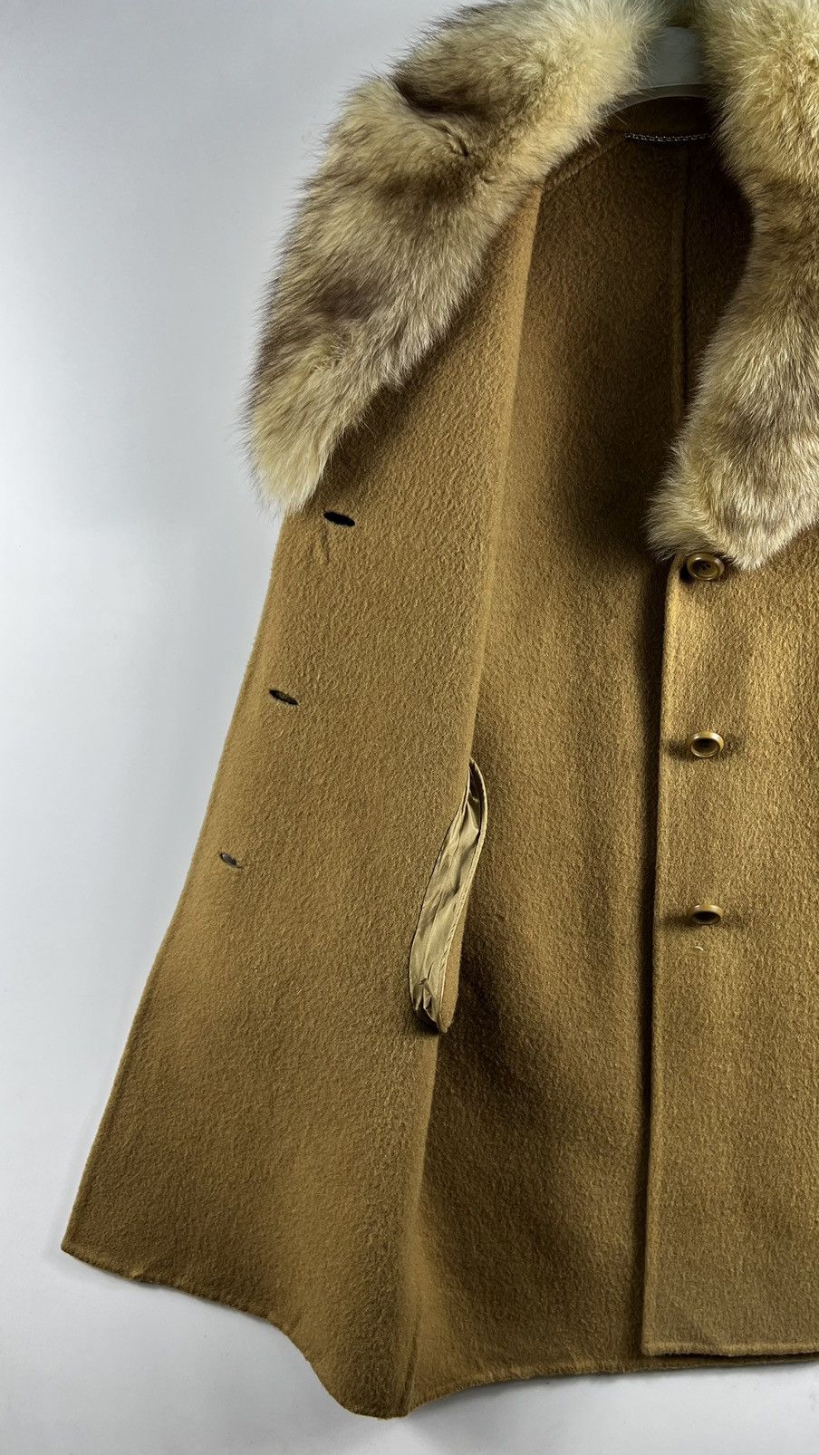 Other Italian fur collar wool long coat - 44 Size M / US 6-8 / IT 42-44 - 8 Thumbnail