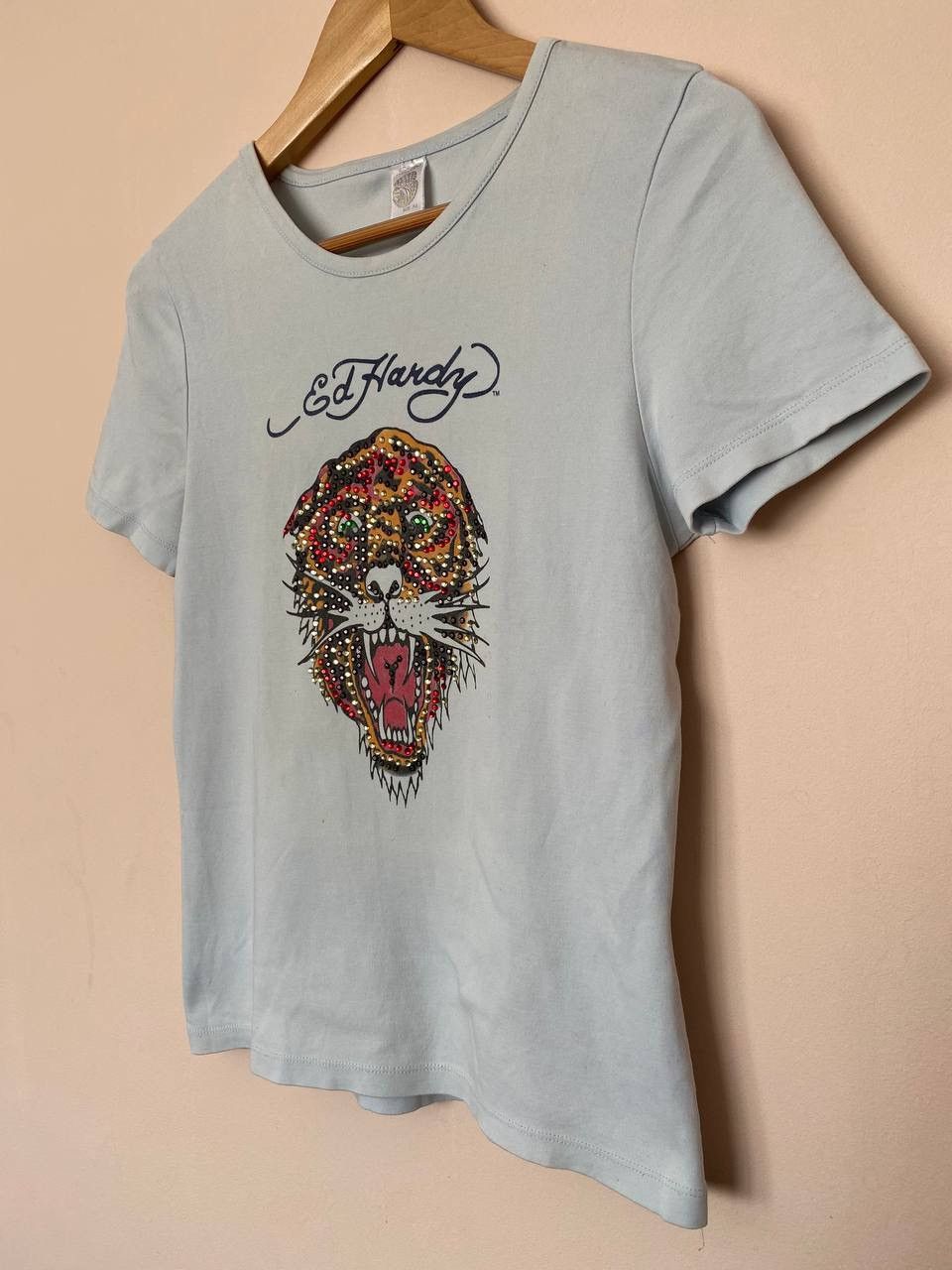 Christian Audigier × Ed Hardy × Vintage Ed Hardy Tiger Women’s T-Shirt – Vintage Y2K Style Size XL / US 12-14 / IT 48-50 - 4 Thumbnail