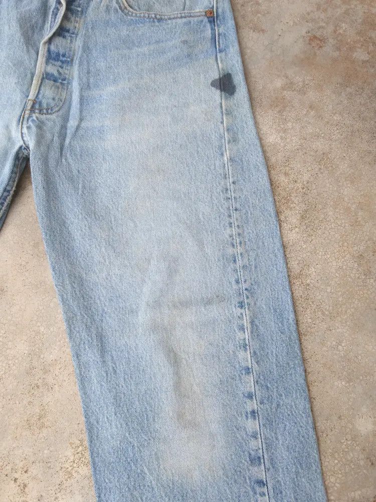 Levi's × Vintage Vintage Levis 501 Made In USA Distressed Jeans 33x30 Size US 33 - 6 Thumbnail