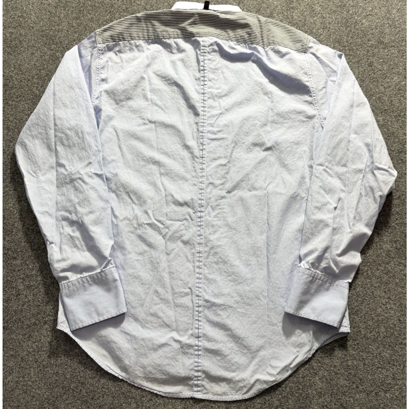 Rag & Bone rag & bone Shirt Mens S Blue Button-Up Long Sleeve Cotton Stretch Striped Casual Party/Cocktail Men Size US S / EU 44-46 / 1 - 2 Thumbnail
