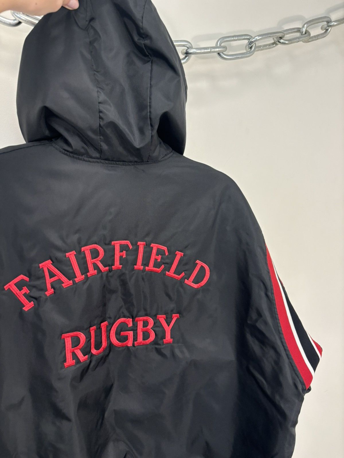 Delong Vintage 90s DeLong USA College Fairfield Rugby Anorak Jacket Size US XL / EU 56 / 4 - 20 Thumbnail