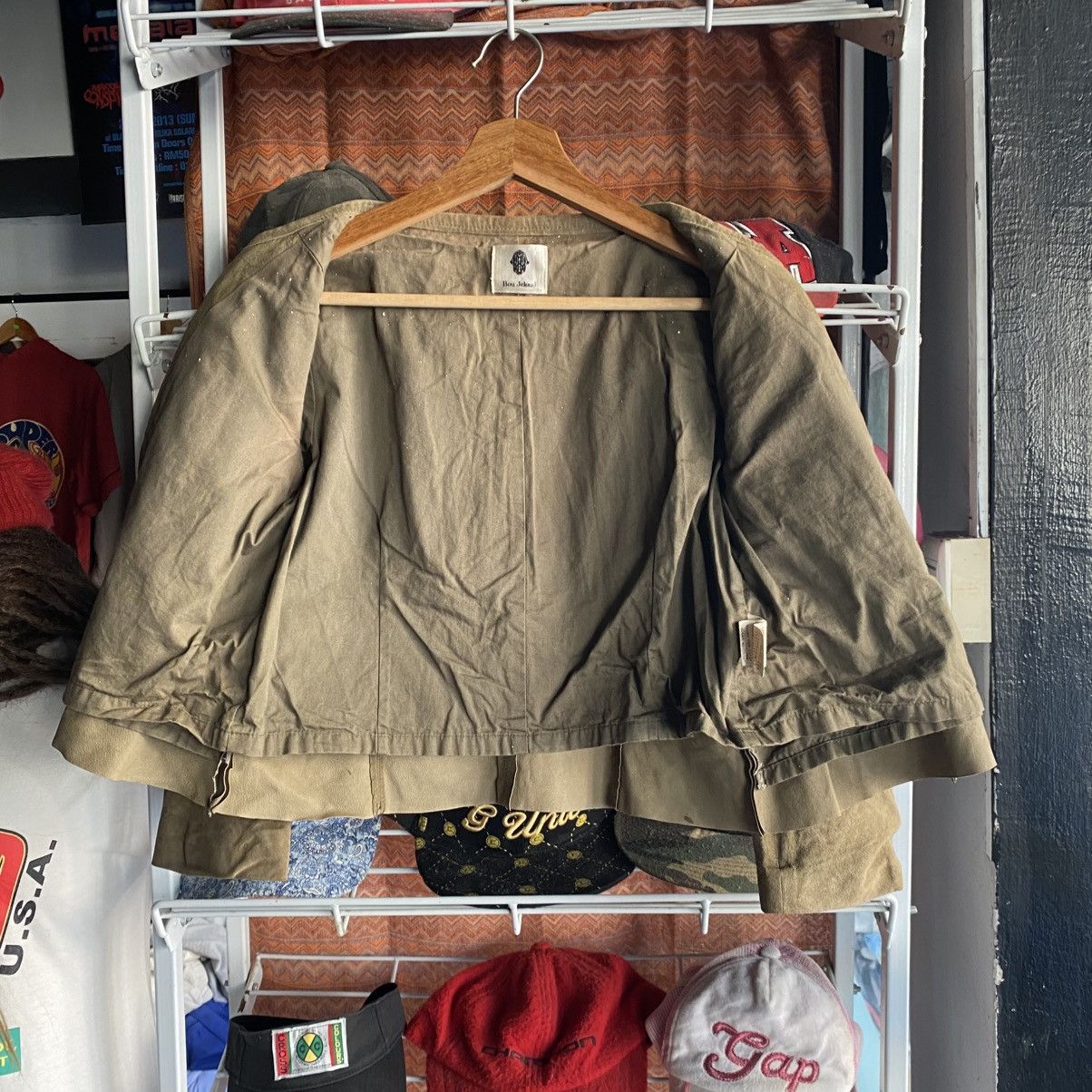 If Six Was Nine 2000s Bou Jeloud Women's Tan Tiered Ruffle Suede Jacket S Size S / US 4 / IT 40 - 3 Thumbnail