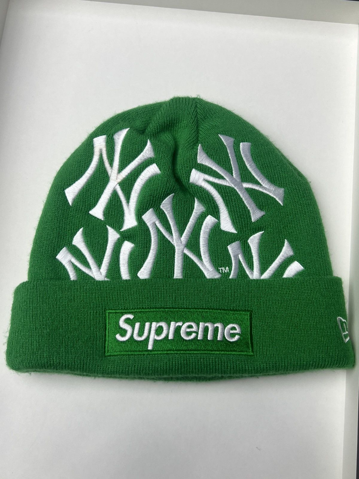 Supreme Supreme x New York Yankees New Era Beanie Size ONE SIZE - 3 Thumbnail