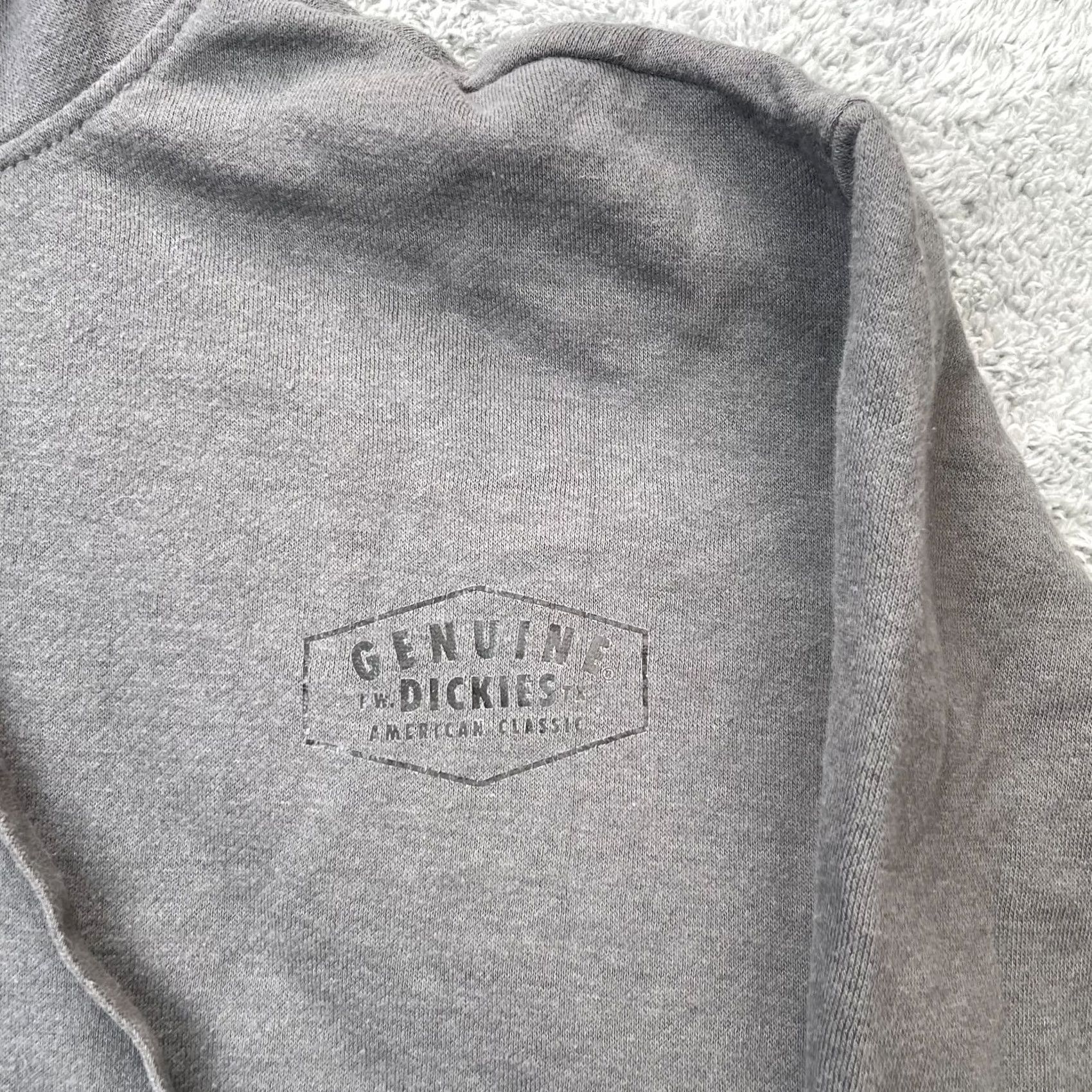 Dickies Dickies Hoodie Mens XL Gray Cotton Fleece Lined Pullover Workwear Logo Size US XL / EU 56 / 4 - 3 Thumbnail