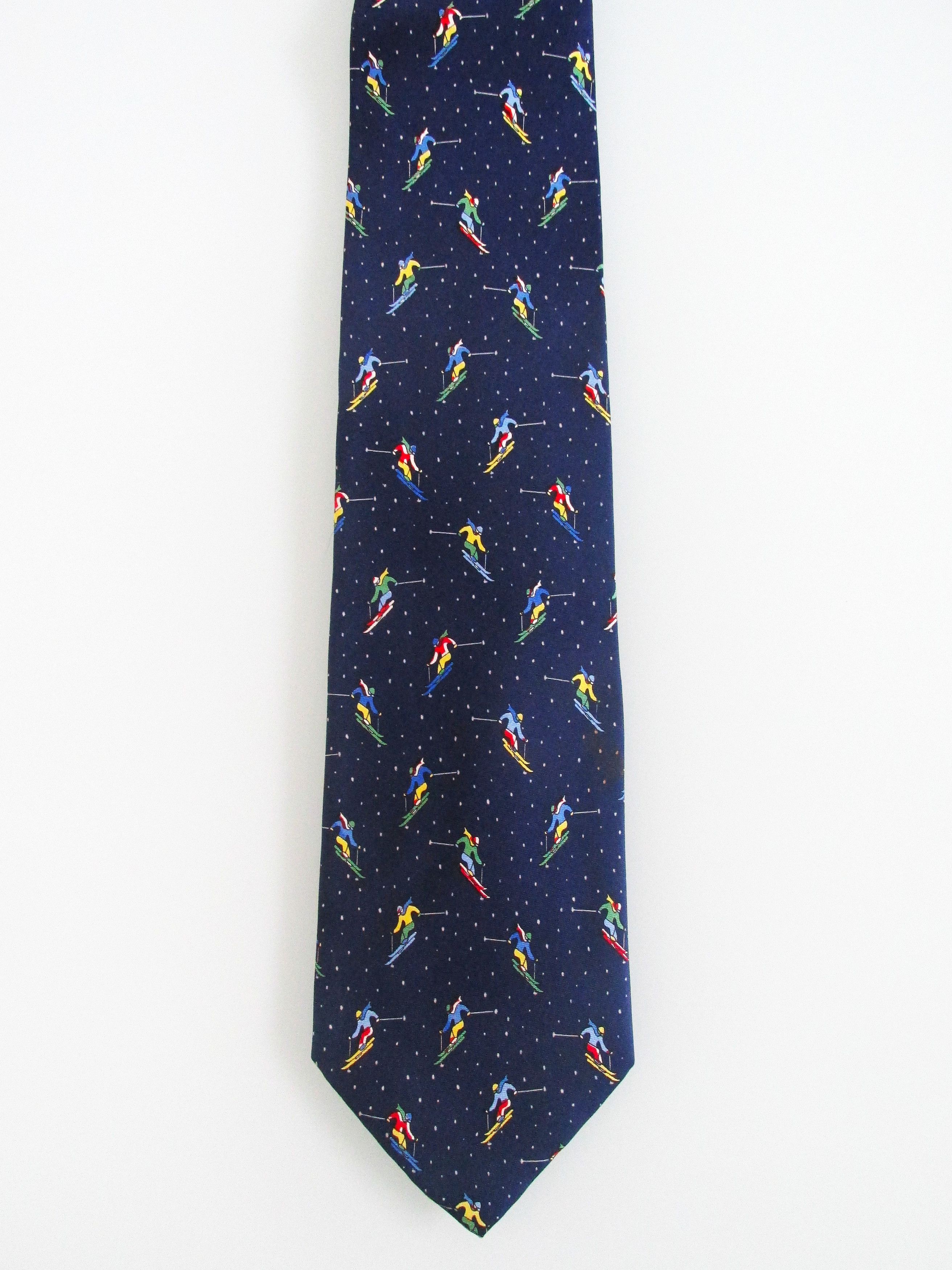 Other Alynn Downhill Skiing Men's Silk Tie Size ONE SIZE - 2 Thumbnail
