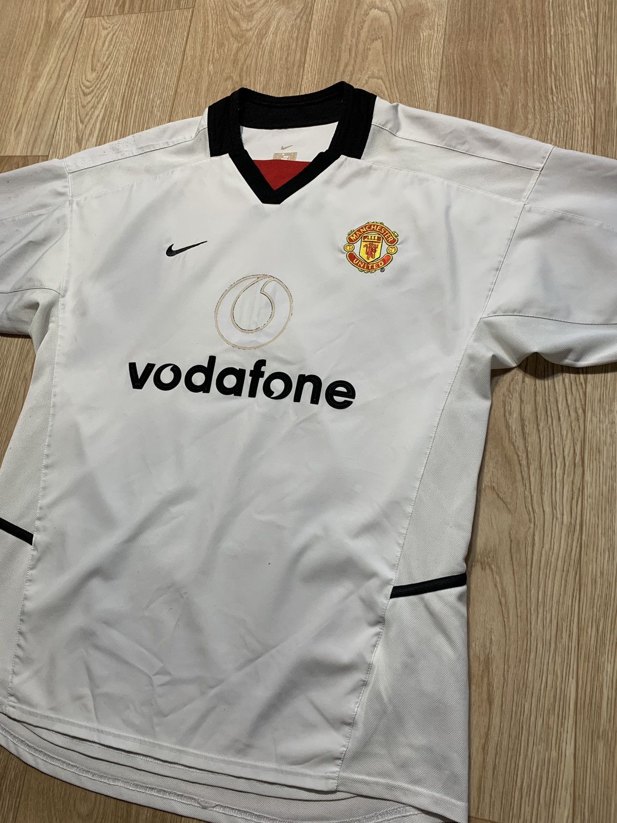 Nike Vintage Nike Manchester United Vodafone Soccer Jersey size M Size US M / EU 48-50 / 2 - 2 Thumbnail
