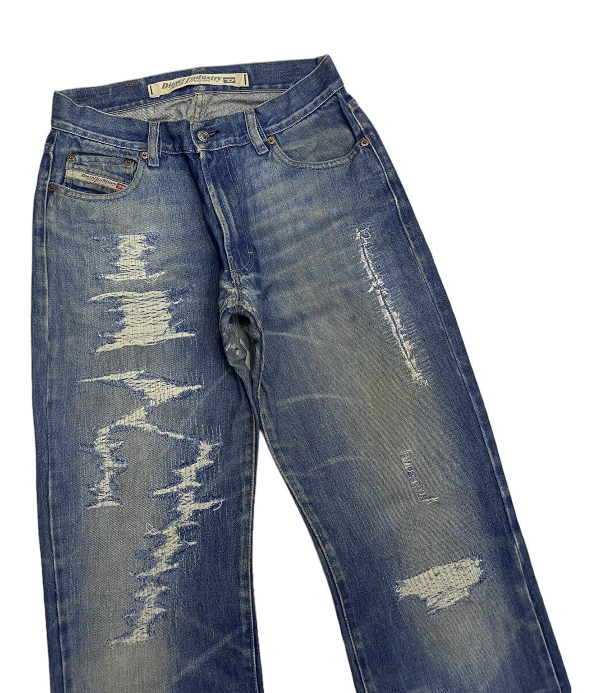 Diesel DIESEL FLARE RARE DISTRESSED DENIM FLARED JEANS Size US 29 - 5 Thumbnail