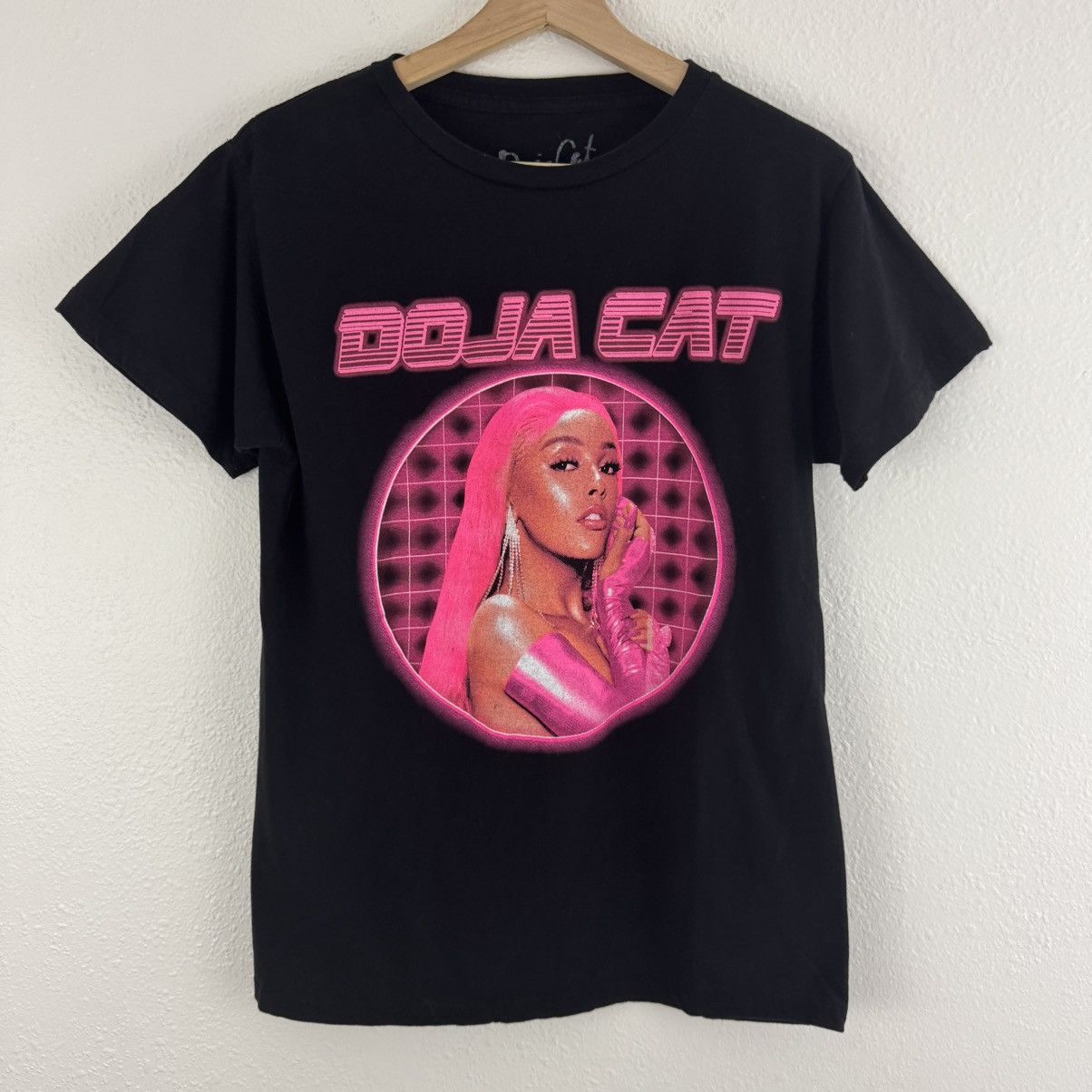 Other DOJA CAT Black Hot Pink Portrait Short Sleeve Graphic Tee Size S / US 4 / IT 40 - 1 Thumbnail