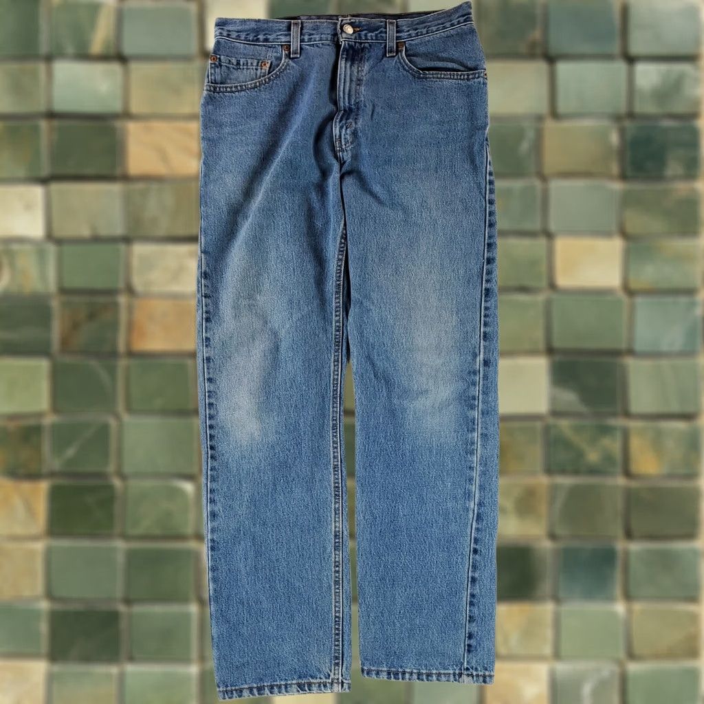 Levi's VINTAGE Levi's 505 Jeans Mens 34x32 Blue Straight 33x31.5 Actual Y2K VTG 90s Fashion Size US 34 / EU 50 - 1 Thumbnail