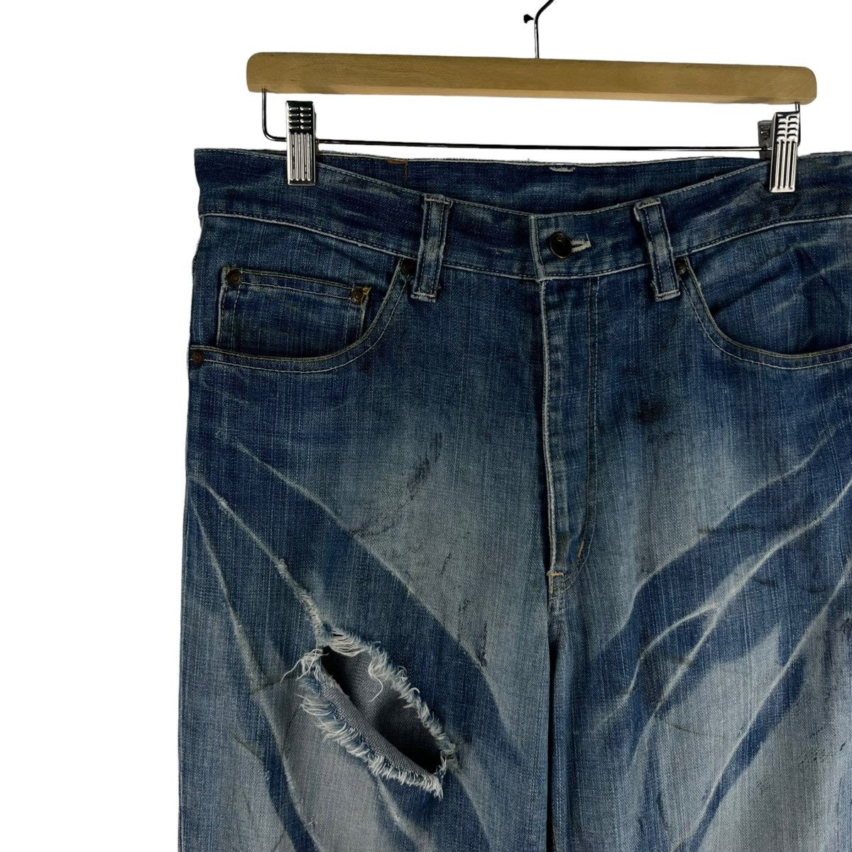 Hysteric Glamour 🔥VTG DENIM JEANS DISTRESSED PUNK ECSTASY JAPAN Size US 38 / EU 54 - 5 Thumbnail