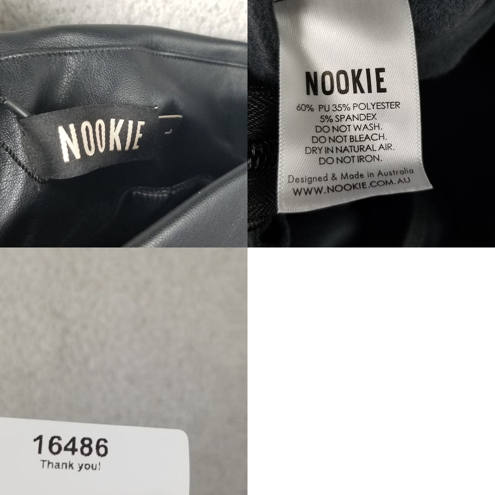 Vintage Nookie Viktoria Pants Black Matte Vinyl HIGH RISE Patent Leather Punk WOMEN Large L" Size 36" / US 14 / IT 50 - 8 Thumbnail