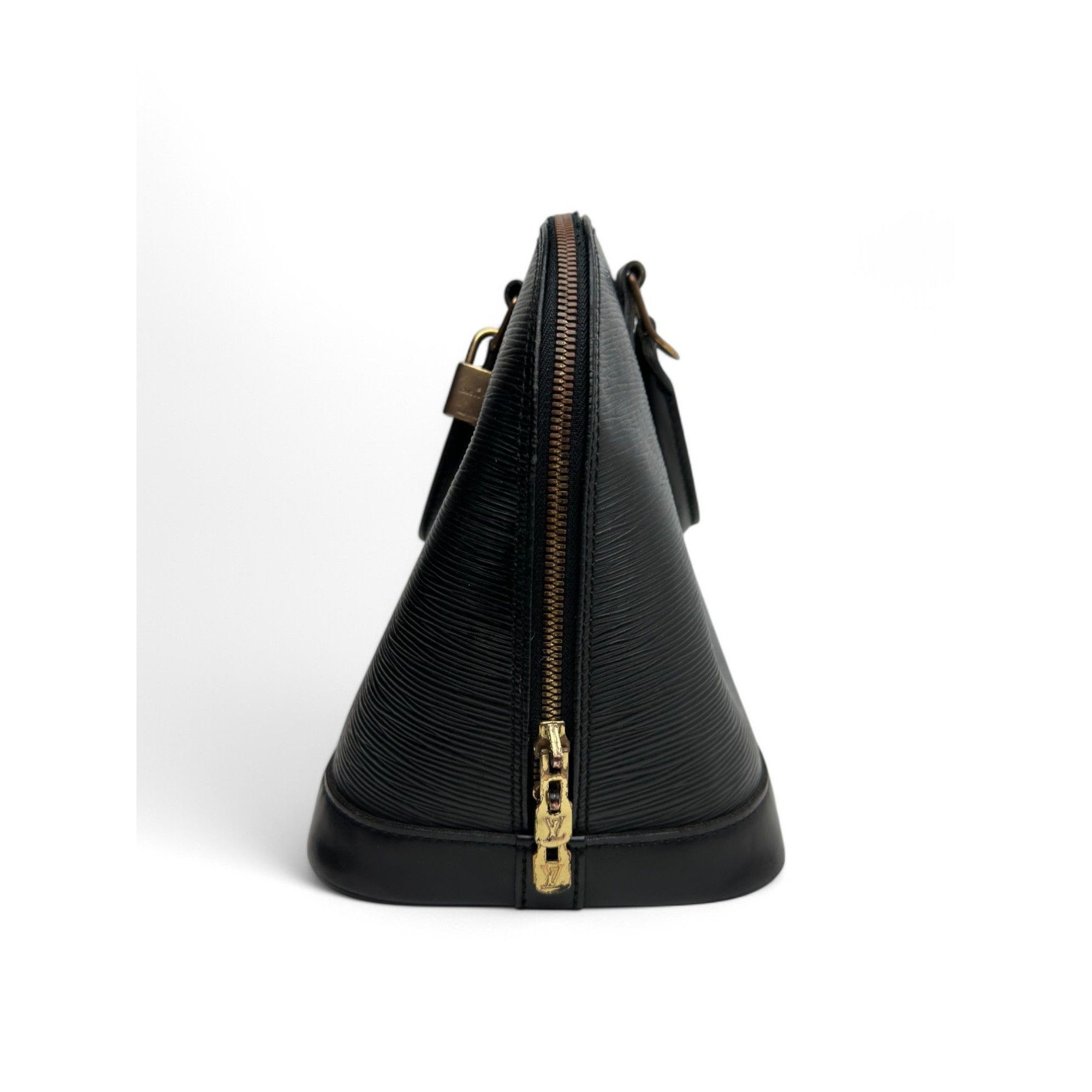 Louis Vuitton Louis Vuitton Alma Epi Black Leather Handbag Size ONE SIZE - 4 Thumbnail