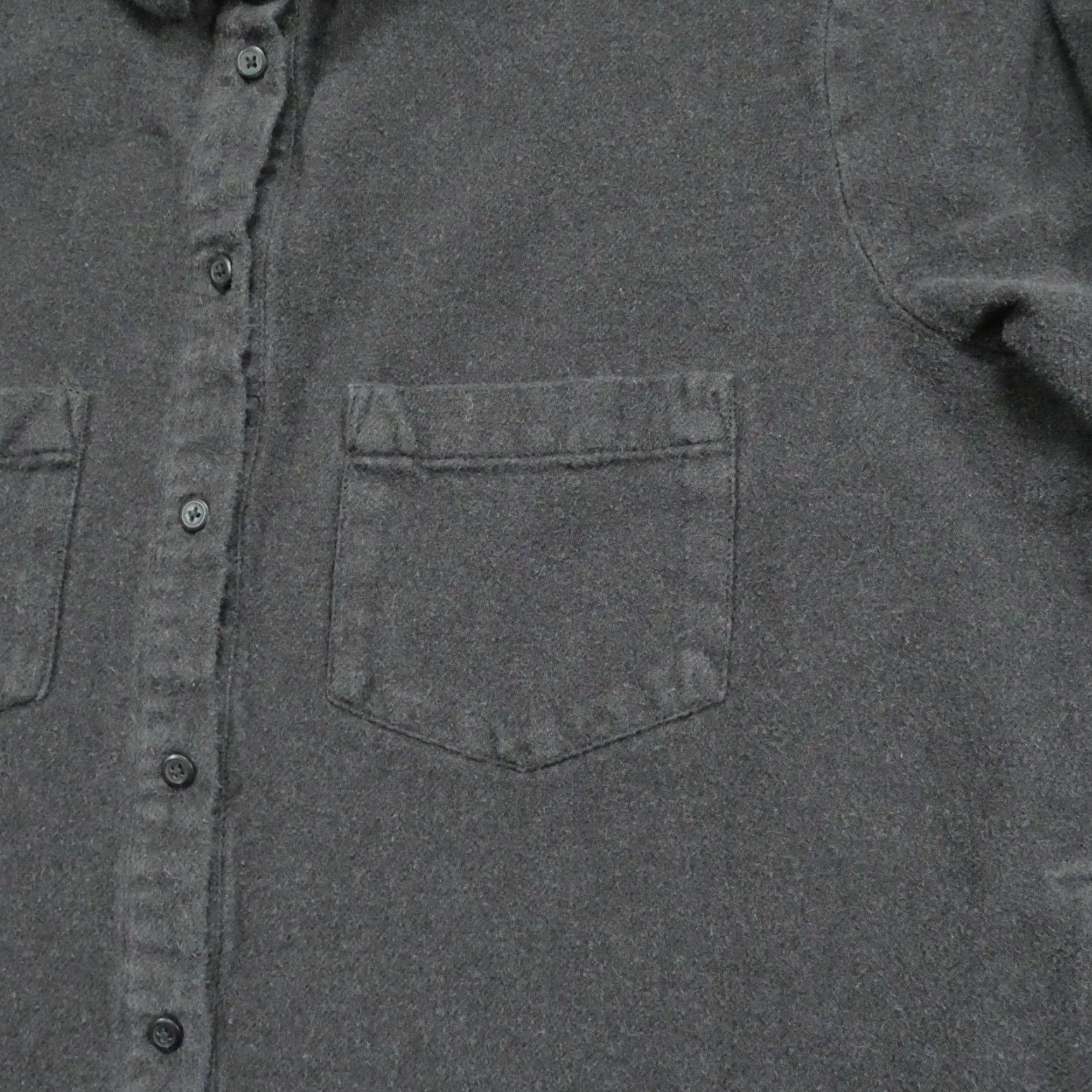 Madewell VINTAGE Madewell Jacket Womens Medium Gray Button Up Shacket Shirt Button Up Size M / US 6-8 / IT 42-44 - 3 Thumbnail