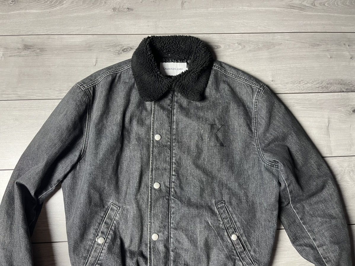 Calvin Klein Calvin Klein jeans denim bomber sherpa jacket size Medium Size US M / EU 48-50 / 2 - 3 Thumbnail