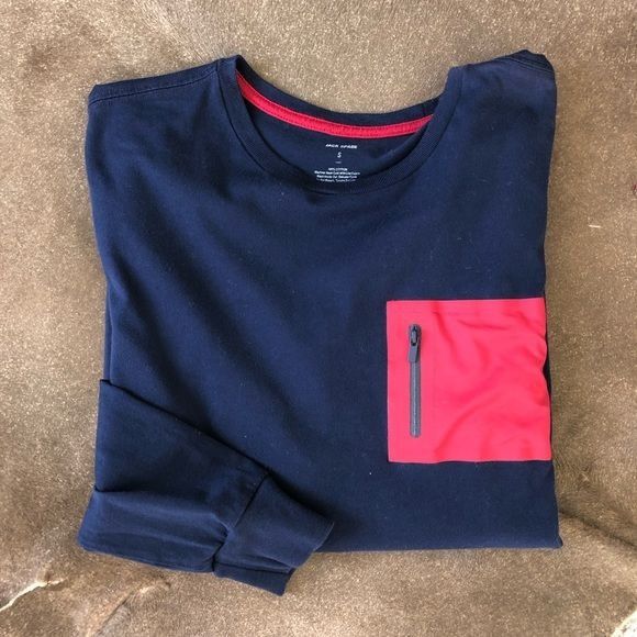 Jack Spade Jack Spade Pocket Zip Long Sleeve Tee Shirt Size S / US 4 / IT 40 - 1 Thumbnail