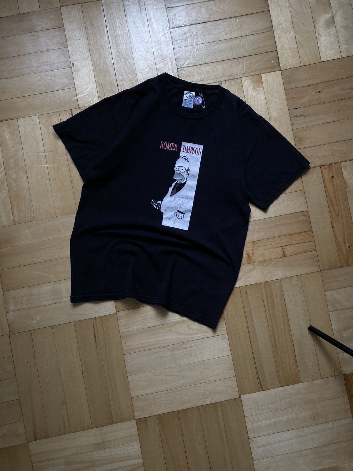 The Simpsons × Vintage Homer Simpson Scarface Parody T Shirt L Size Size US M / EU 48-50 / 2 - 8 Thumbnail