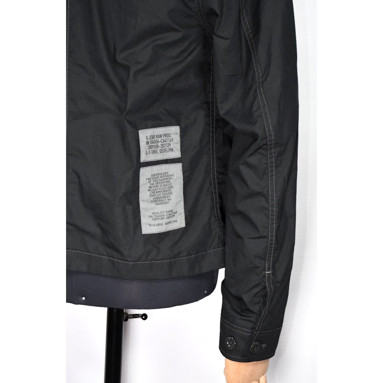 G-Star G-Star Raw Utility Poplin Indoor Jacket Black M Overshirt Pocket Jacket Mens Size US M / EU 48-50 / 2 - 7 Thumbnail