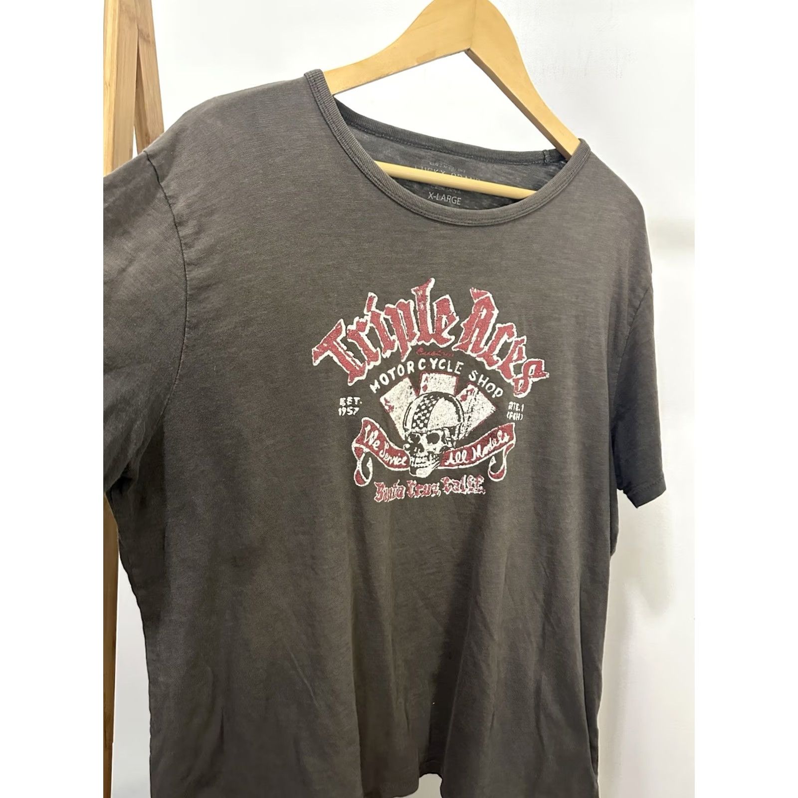 Lucky Brand Lucky Brand T-Shirt XL Adults Brown 50s Gradient Faded Vintage Reproduction 60s VTG Sun Aces Santa Cruz Triple Size US XL / EU 56 / 4 - 3 Thumbnail