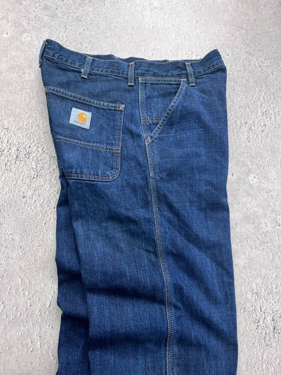 Carhartt × Carhartt Wip × Vintage Vintage Carhartt Double Knee Denim Skate Pant Baggy Oversize Size US 30 / EU 46 - 7 Thumbnail