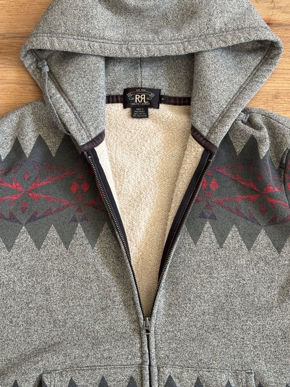 RRL Ralph Lauren Double RL RRL Western Aztec Hoodie Size US M / EU 48-50 / 2 - 3 Thumbnail