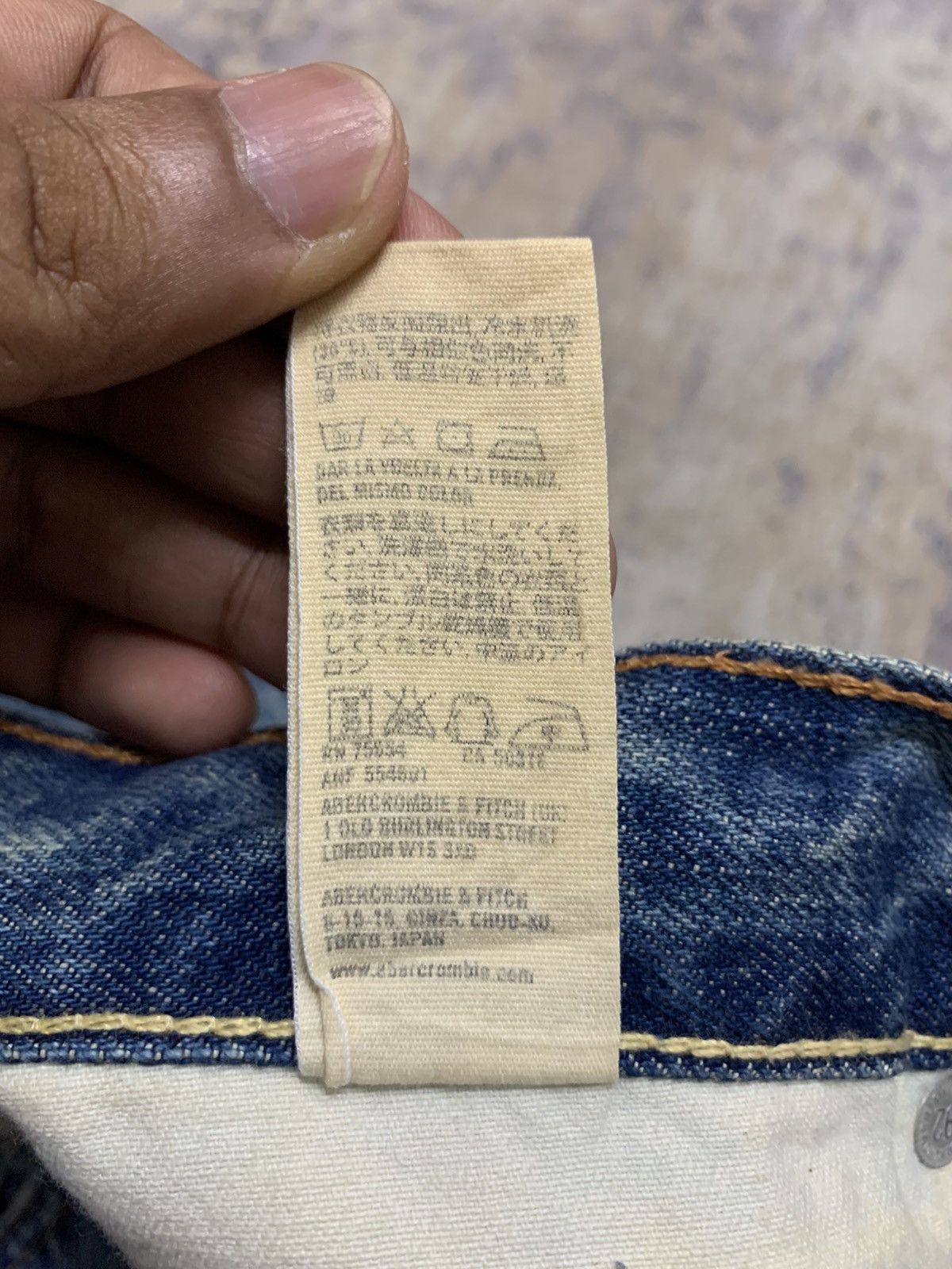 Abercrombie & Fitch Y2K Abercrombie Fitch Distressed Bootcut Flare Denim Jeans Size US 34 / EU 50 - 19 Thumbnail