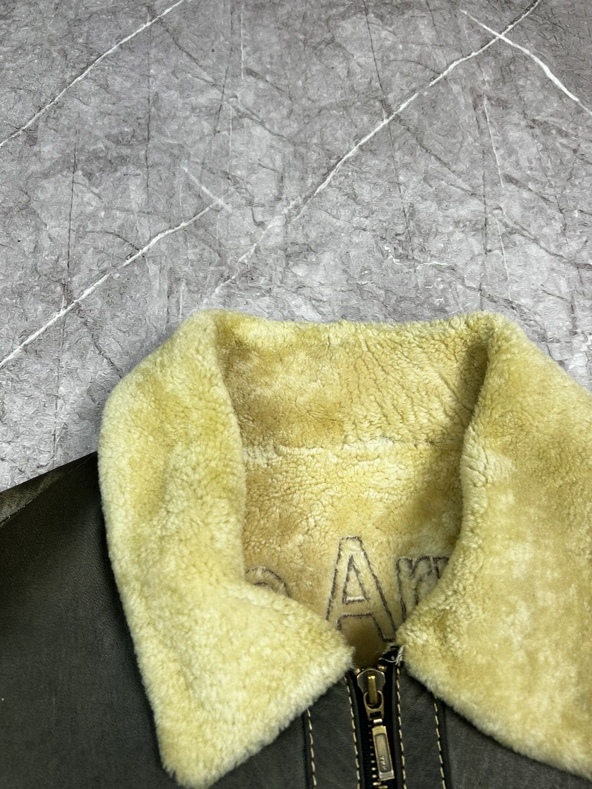 Vintage Leather Jacket faded crazy y2k Size US M / EU 48-50 / 2 - 9 Thumbnail