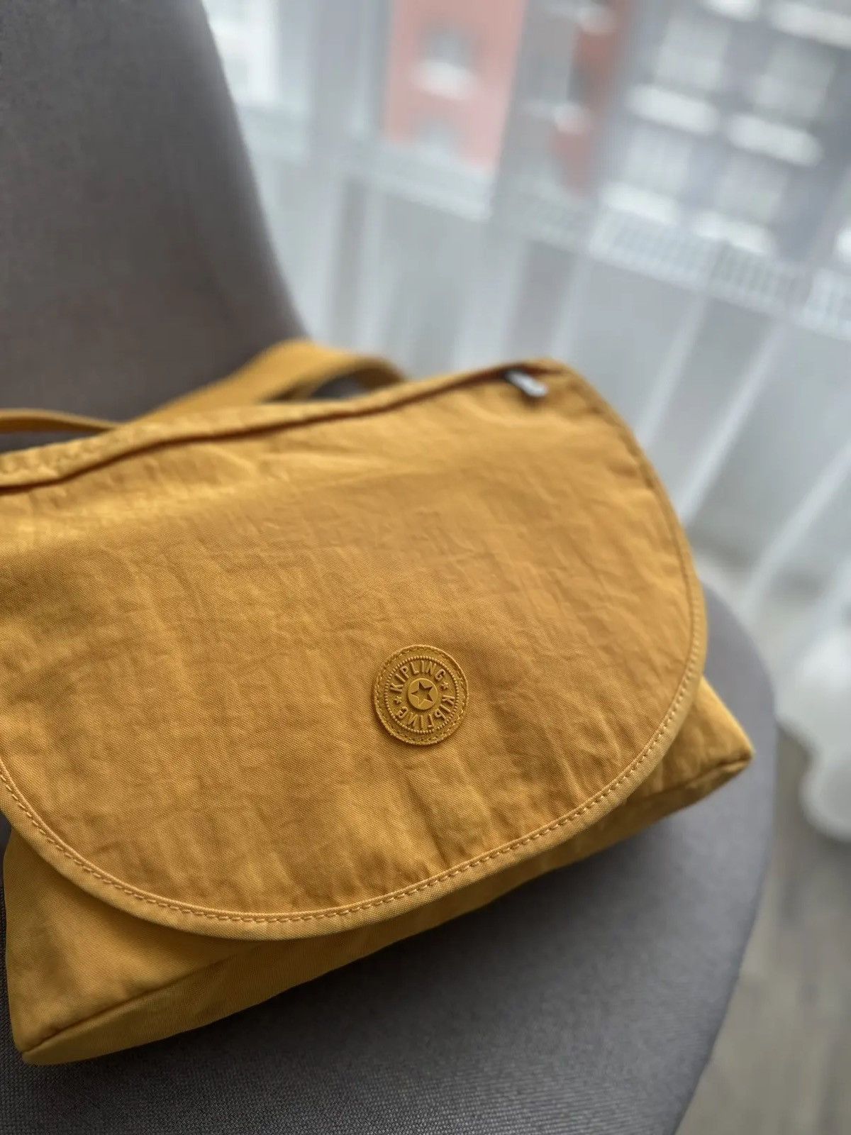 Vintage Vintage Kipling Yellow Bag Y2K Backpack Size ONE SIZE - 5 Thumbnail