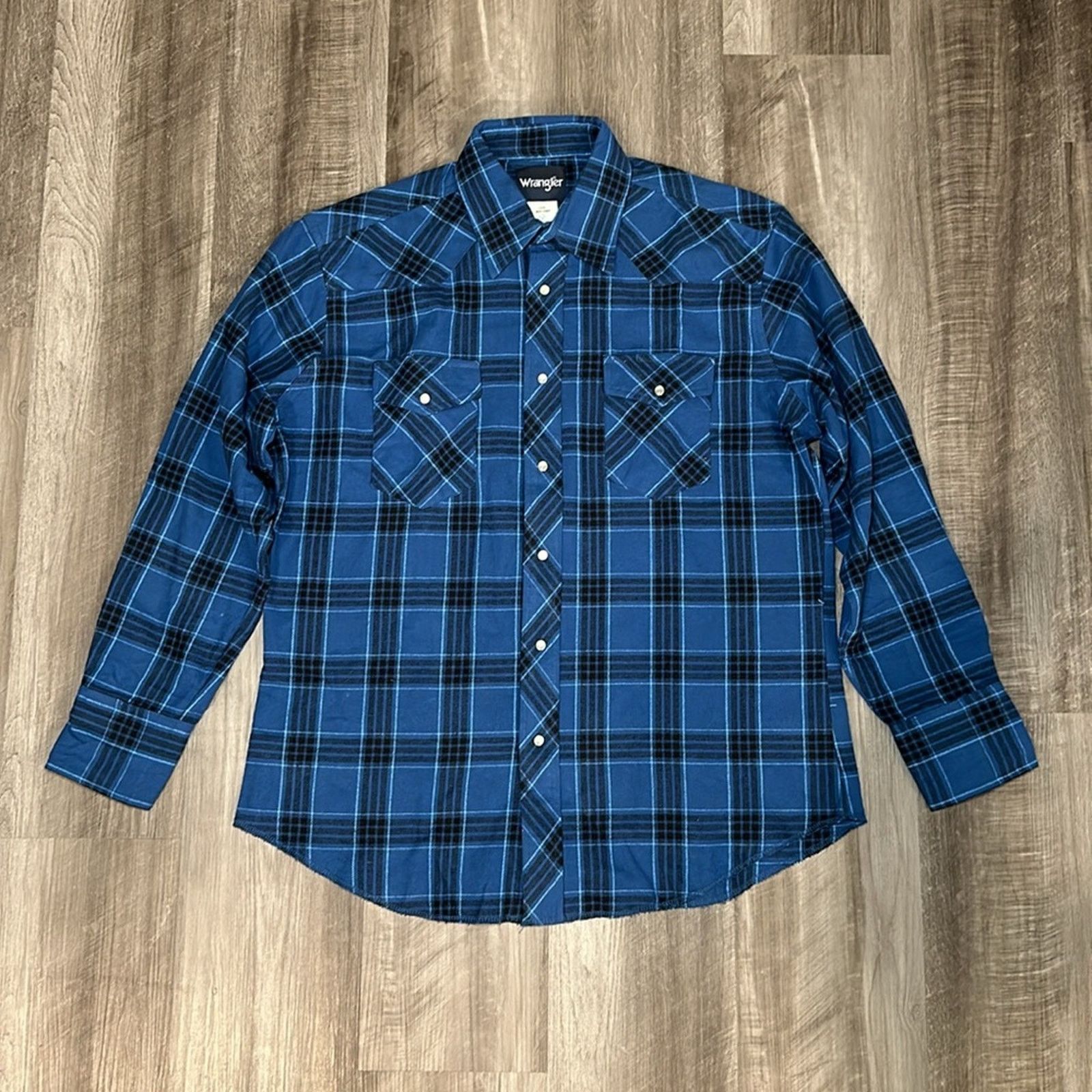 Wrangler Wrangler Western Flannel Long Sleeve Pearl Snap - Large Size US L / EU 52-54 / 3 - 2 Thumbnail