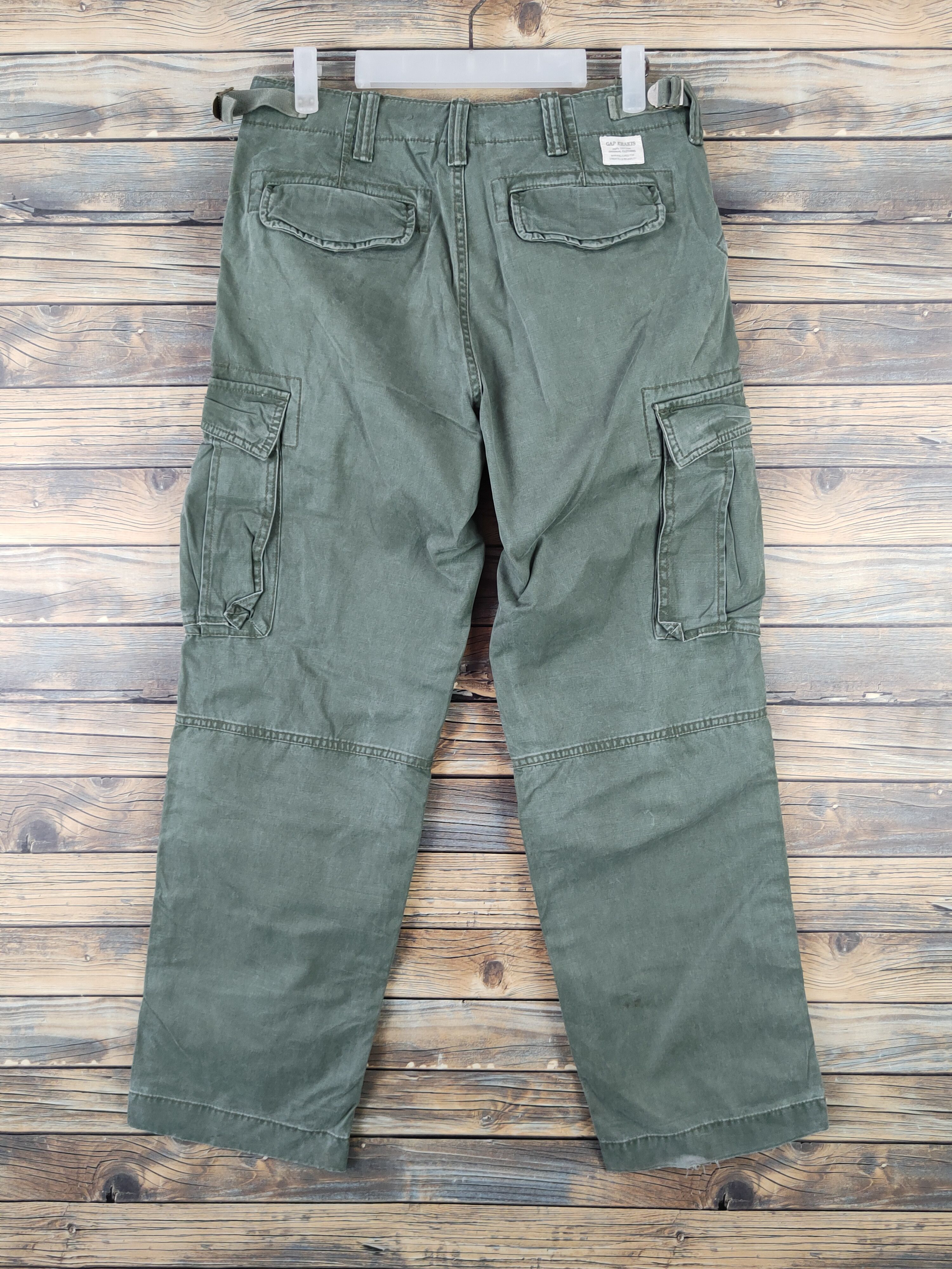 Japanese Brand DL Gap Green Multipocket Tactical Cargo Pants #093 Size US 29 - 7 Thumbnail