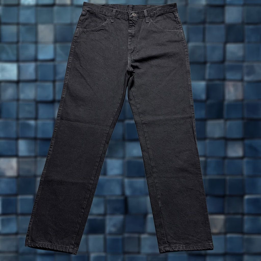 Wrangler NWT Rustler Denim Jeans Mens Waist 36x32 (36x31) Black Wash - Vintage - Regular Fit Size US 36 / EU 52 - 1 Thumbnail