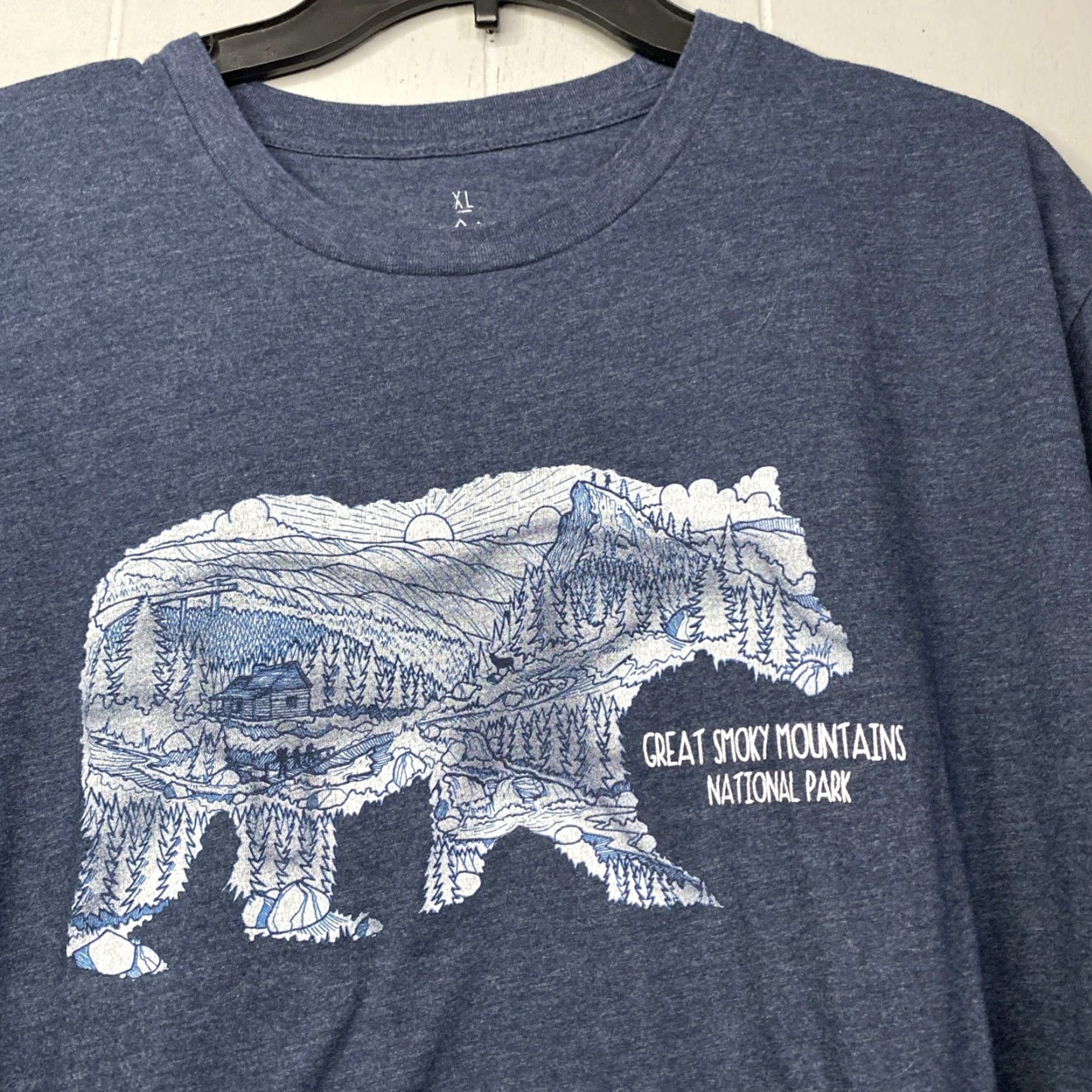 Vintage Great Smoky Mountains National Park T Shirt XL Nature Bear Blue Men 90s? Camping Wild Tribute Shirt XL Mens Blue Nature Bear Camping Size US XL / EU 56 / 4 - 2 Thumbnail