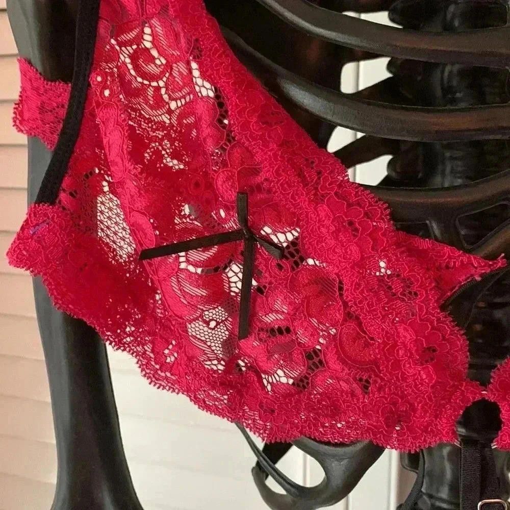 Designer Pink and black lingerie bra Size ONE SIZE - 3 Thumbnail