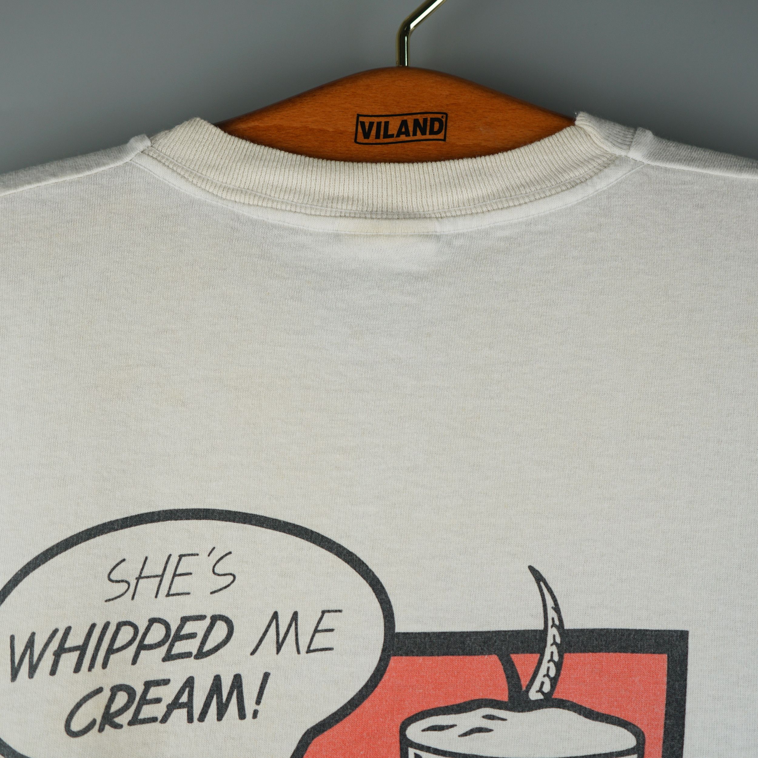 DC Comics × Vintage Vintage 1990s She's Whipped Me Cream T-Shirt Size US XL / EU 56 / 4 - 15 Thumbnail