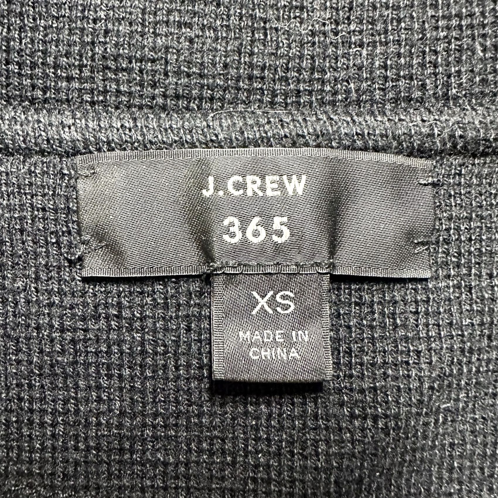 J.Crew J.CREW Black Merino Wool Cotton Blend Blazer Cardigan Women XS Open Pockets GUC Size XS / US 0-2 / IT 36-38 - 3 Thumbnail