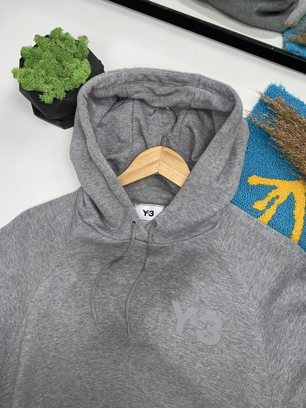 Adidas × Y-3 × Yohji Yamamoto Adidas Y-3 Classic Chest Reflective Logo Oversize Hoodie Size M / US 6-8 / IT 42-44 - 8 Thumbnail