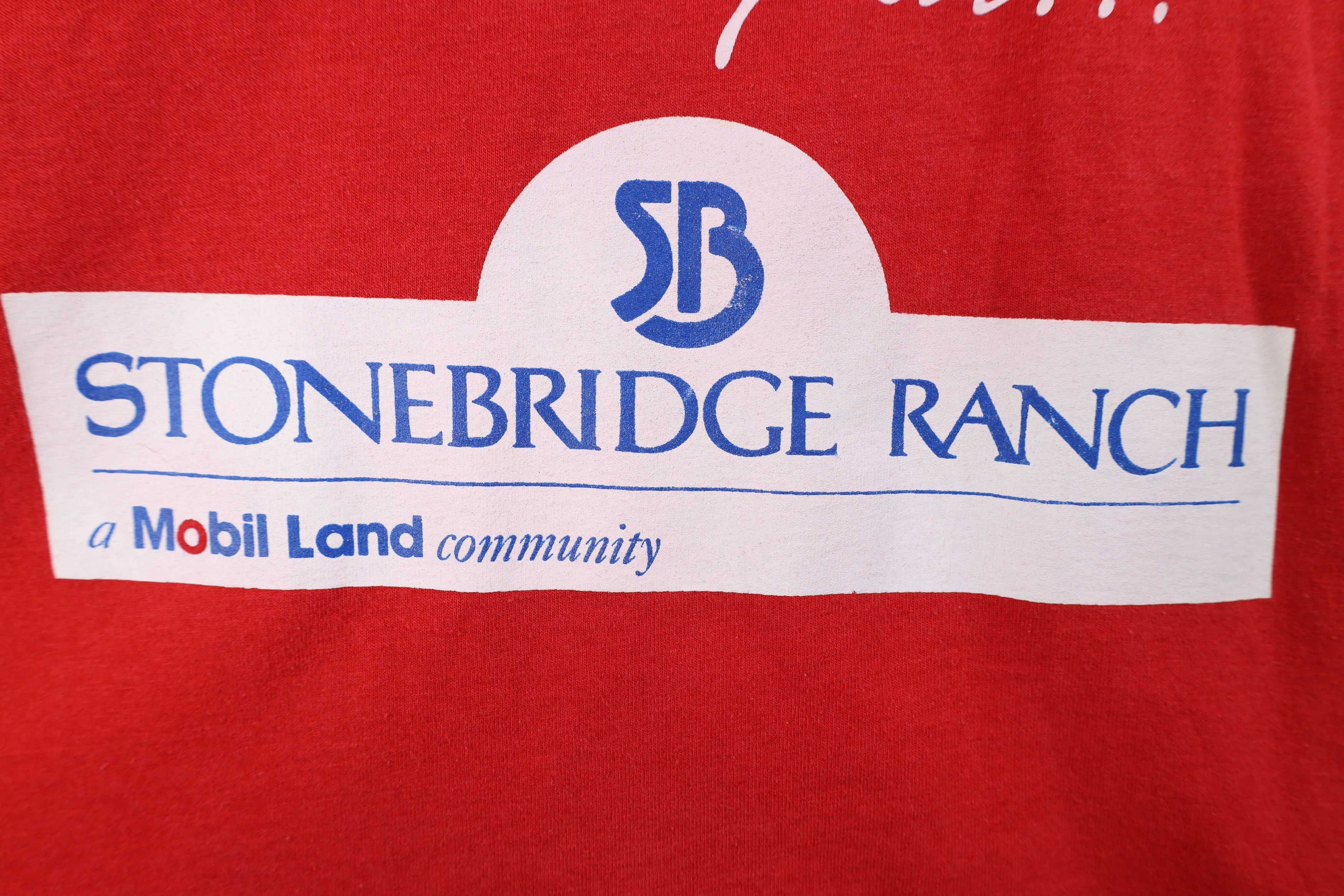 Vintage Vintage 80s 90s Stonebridge Ranch Texas Mobil Gas T-Shirt Size US L / EU 52-54 / 3 - 5 Thumbnail